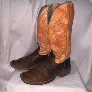Anderson Bean/Horsepower Square Toed Boots Size 5 Women’s